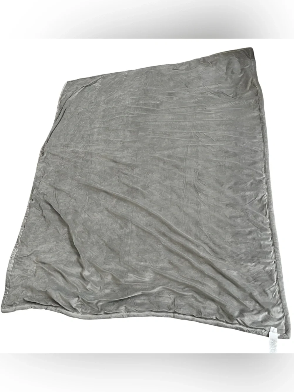 Pottery Barn Ruched Faux Fur Throw Gray 60x80 Oversized Blanket Soft Cozy Luxury
